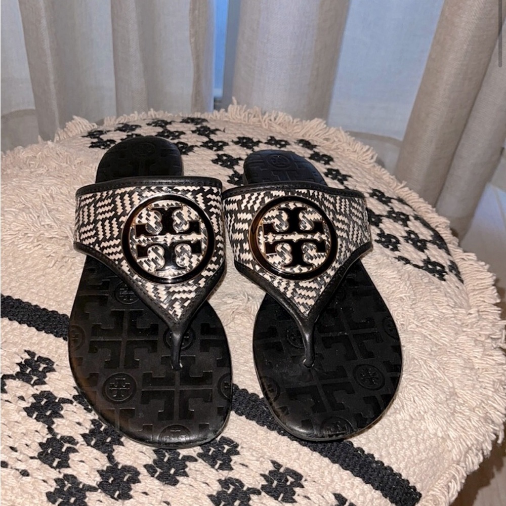 Tory Burch Fete Raffia Sandals